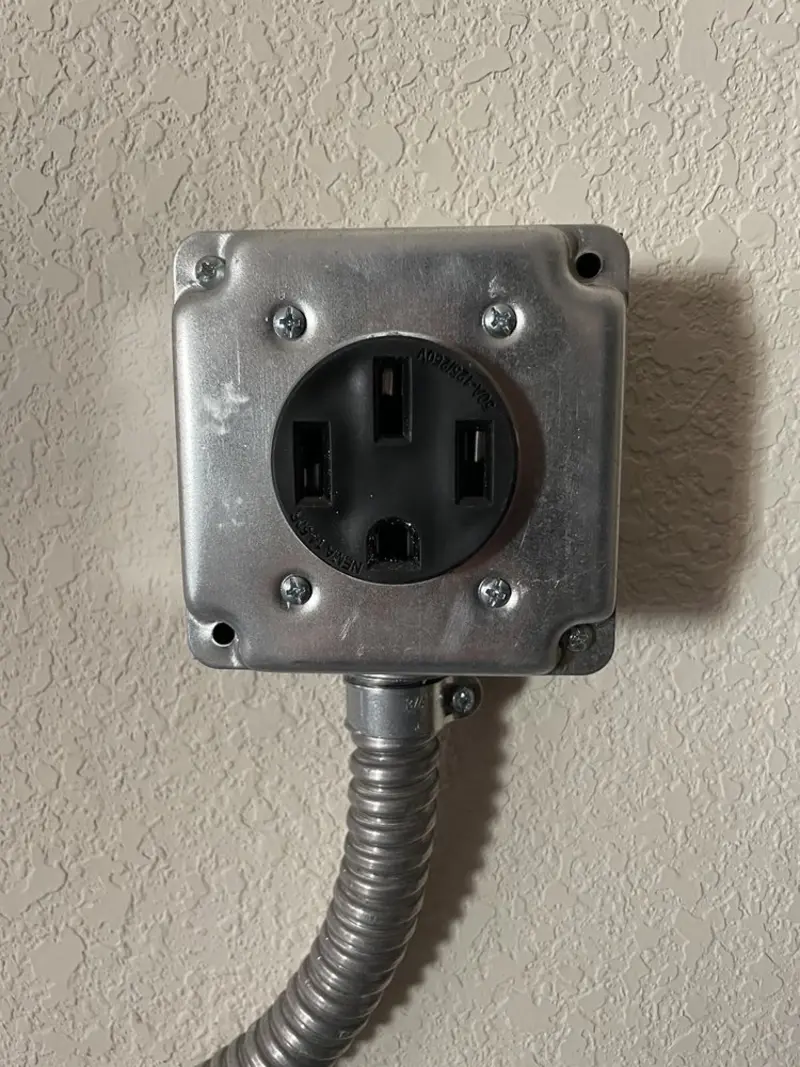 NEMA 14-50 outlet installed for Smart Home Electrical in Lochearn